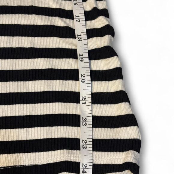 Y2k Black and White Striped Bebe Tank - Picture 5 of 5